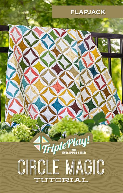 Circle magic template for missouri star quilt pattern